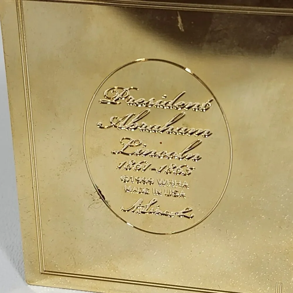 The White House Historical Association 1999 Christmas Ornament Abraham Lincoln